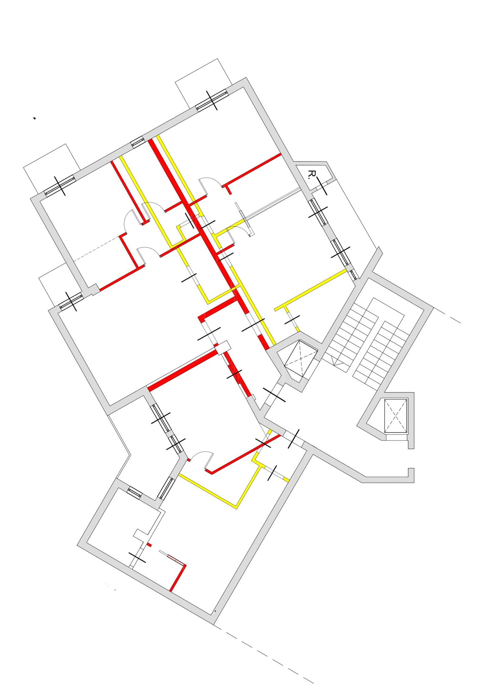 Planimetria tecnica di un immobile frazionato